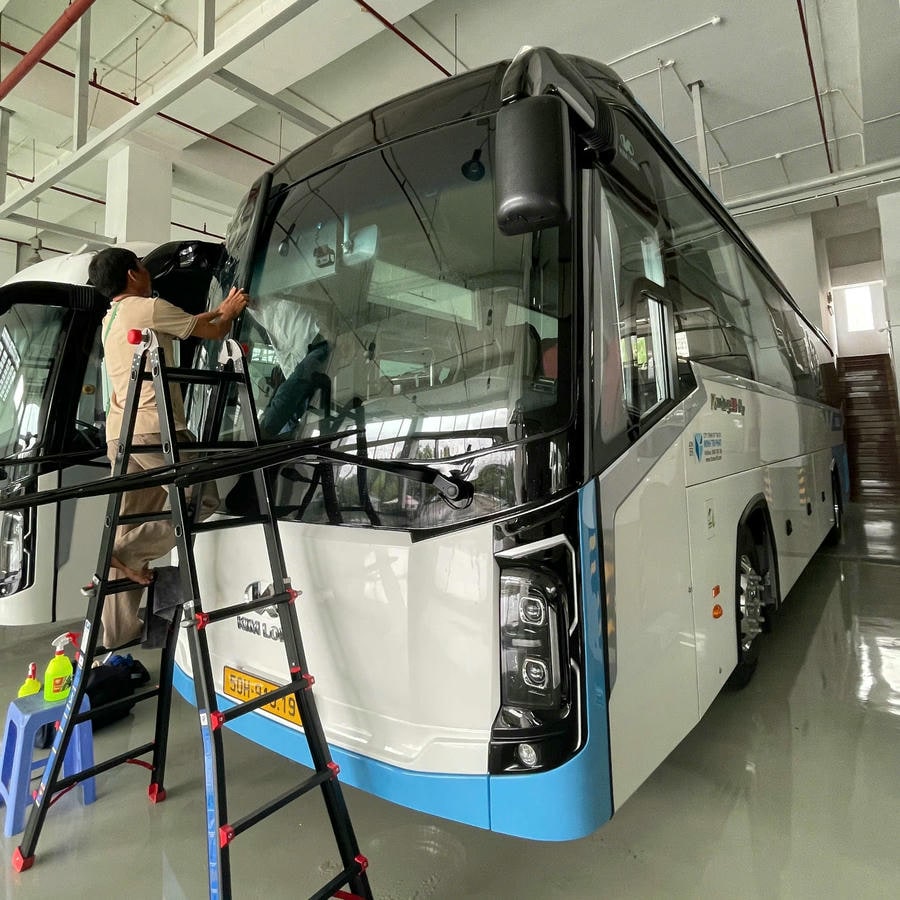 Dán Phim Cách Nhiệt Xe Khách Xe Giường Nằm